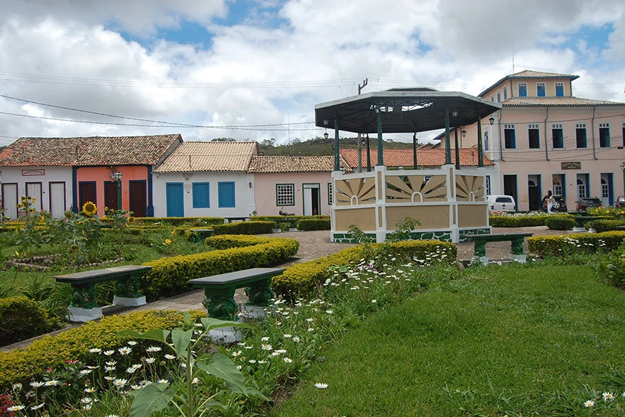 Centro histórico de Mucugê na Chapada Diamantina